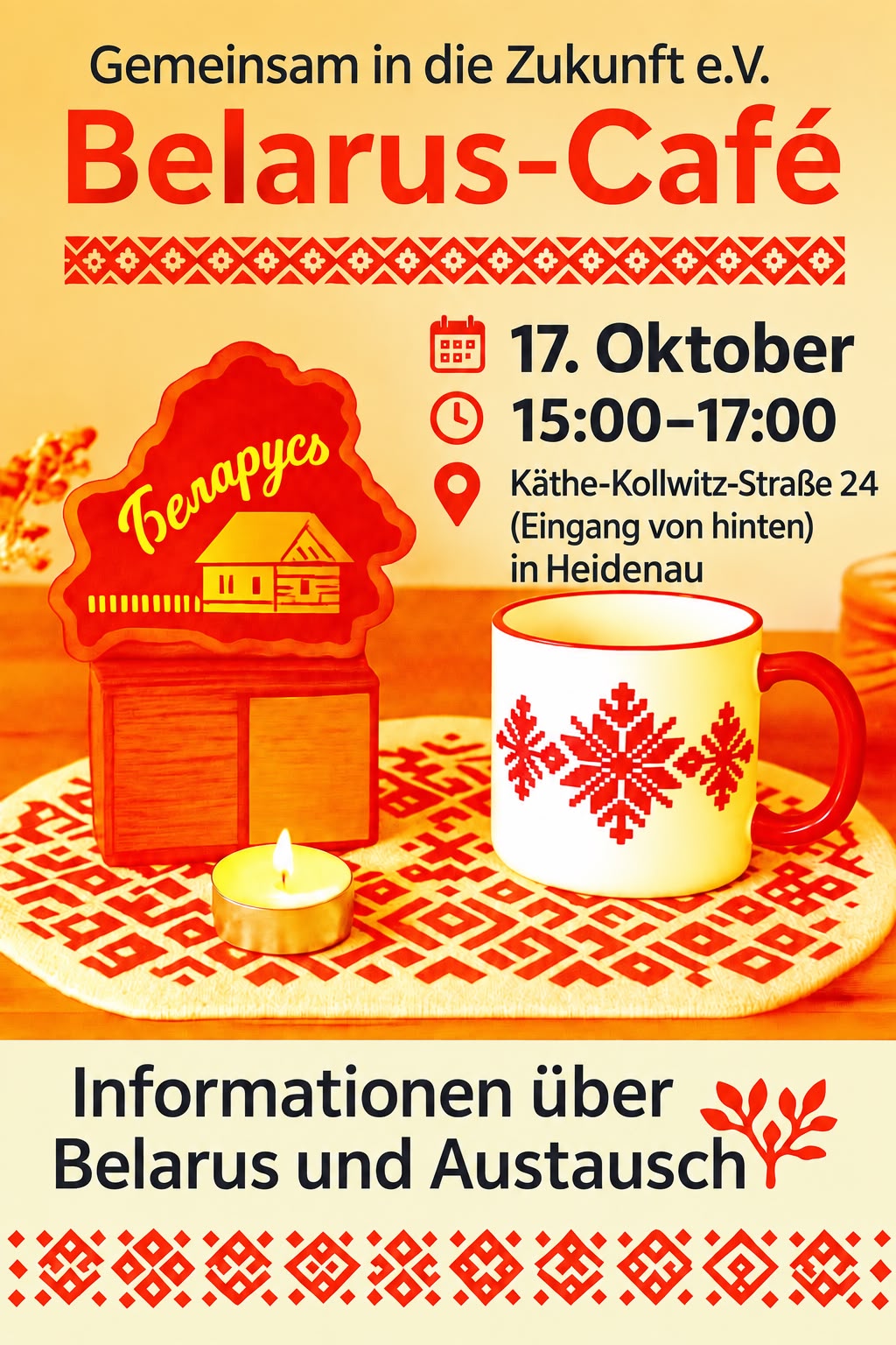 Belarus-Café in Heidenau am 17. Oktober